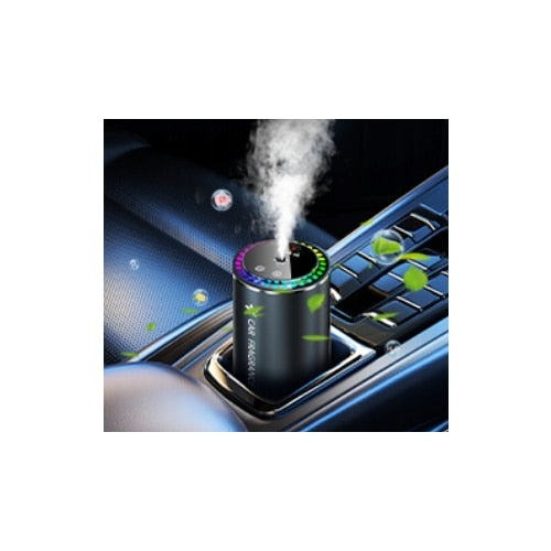 Odorizant auto cu difuzor de parfum Lumină colorată 3 moduri de pulverizare pornire/oprire automată
